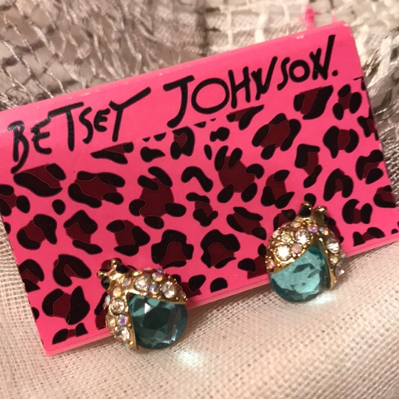 Betsey Johnson Jewelry - Betsey Johnson Ladybug Earrings 🐞